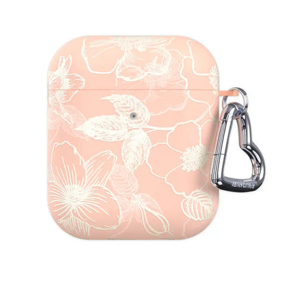 Peach Blossom Floral AirPod Case