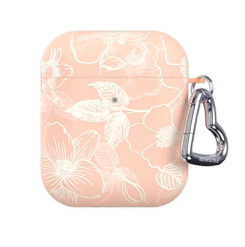 Peach Blossom Floral AirPod Case