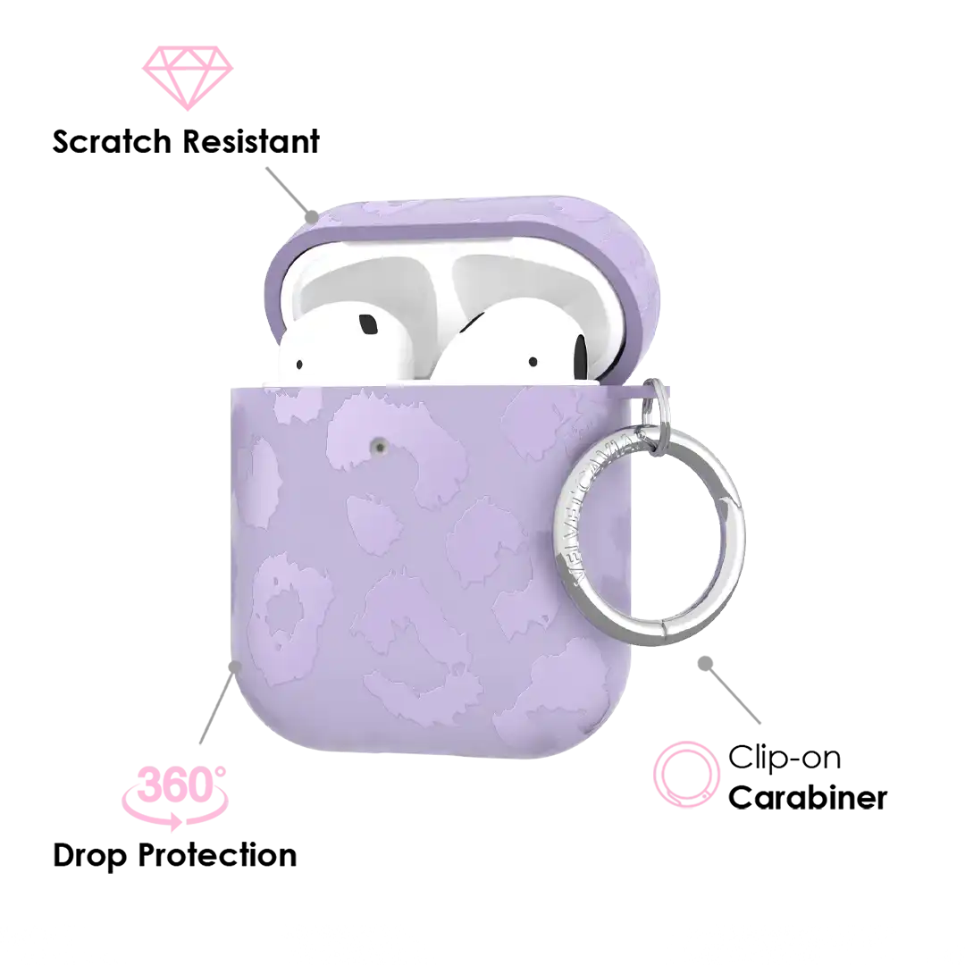 Lilac Leopard AirPod Case