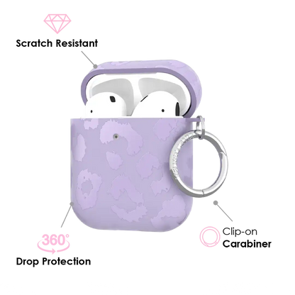 Lilac Leopard AirPod Case