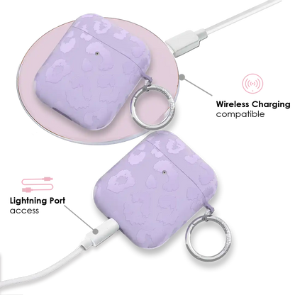 Lilac Leopard AirPod Case
