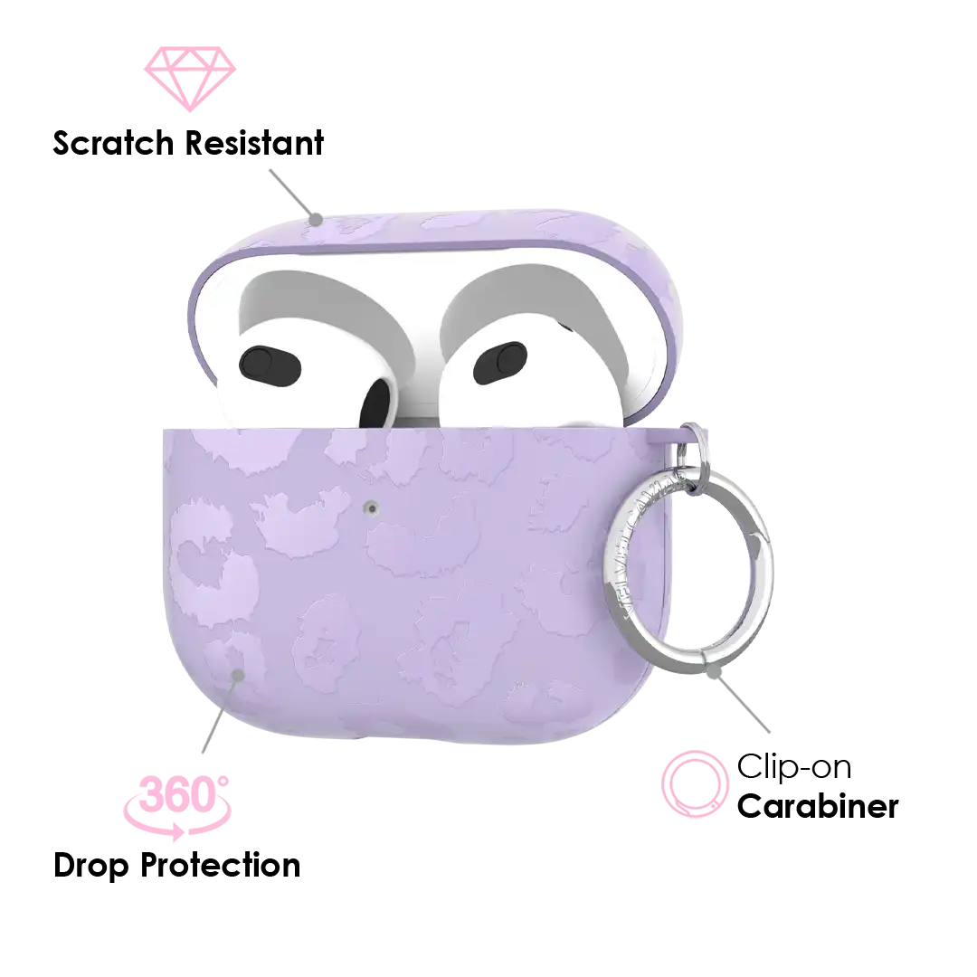 Lilac Leopard AirPod Case