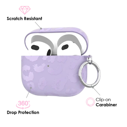 Lilac Leopard AirPod Case
