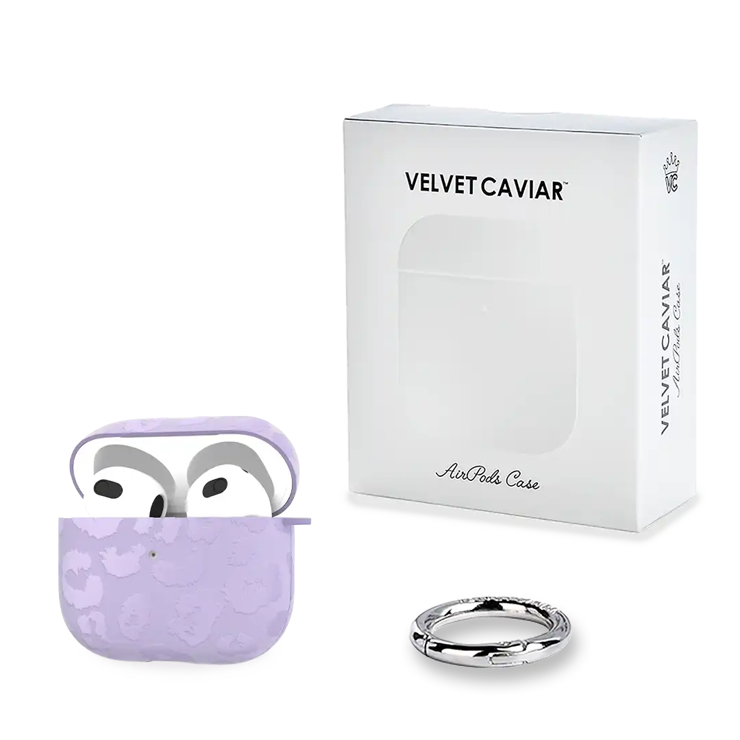 Lilac Leopard AirPod Case