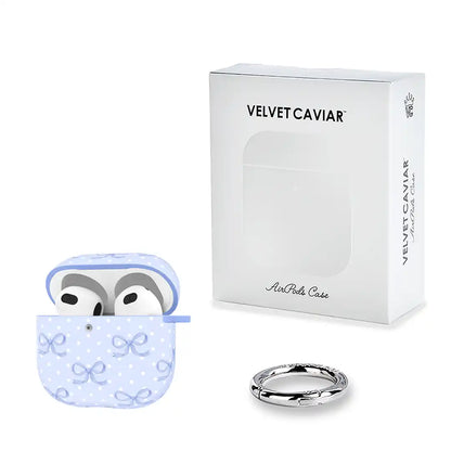 Lovely Blue Bows AirPod Case