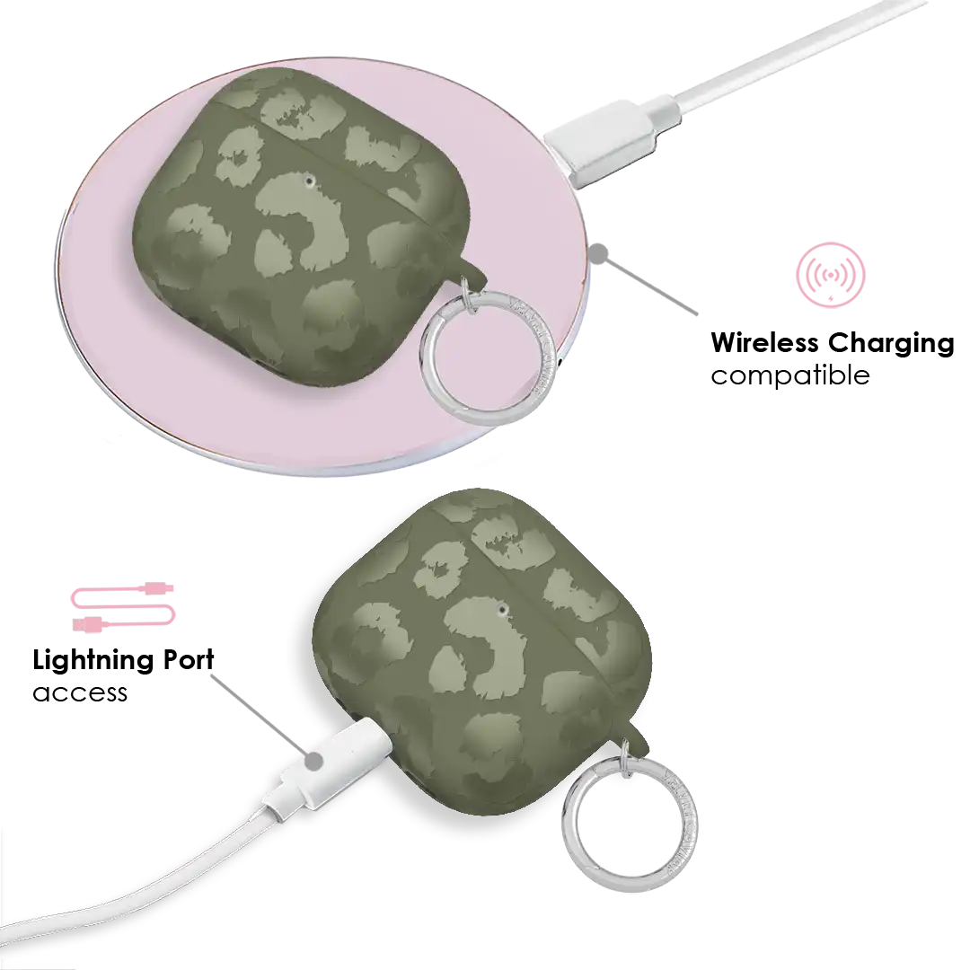 Olive Leopard AirPod Case