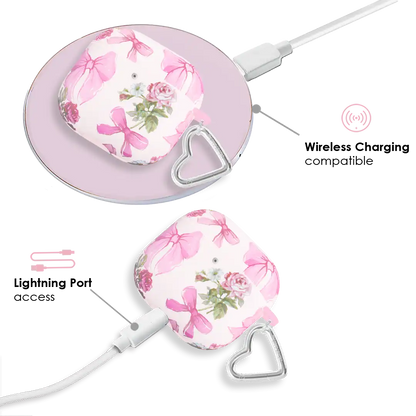 Posie Pink Bow AirPod Case