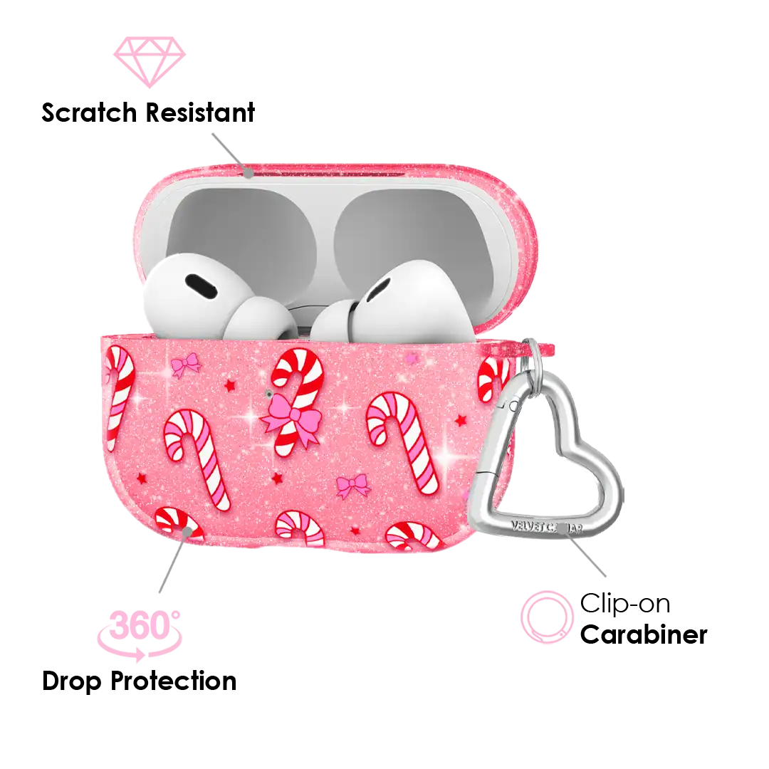 Pink Peppermint Princess AirPod Case