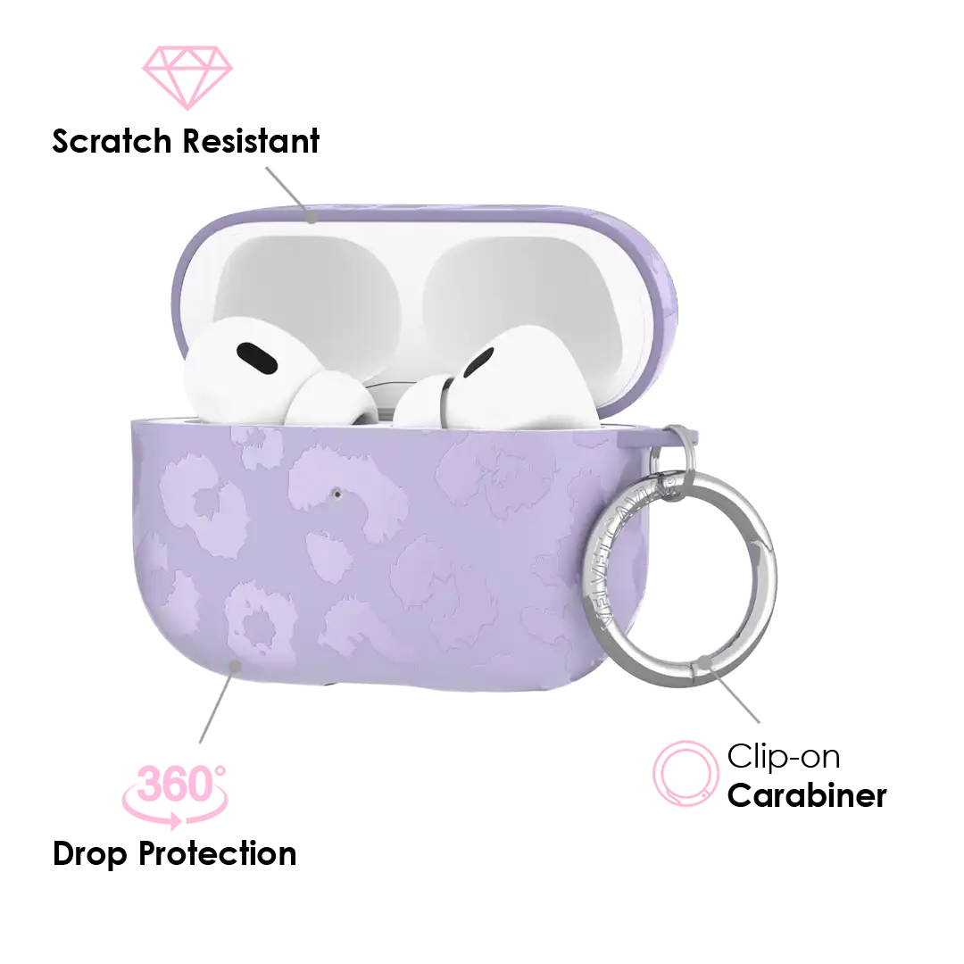 Lilac Leopard AirPod Case