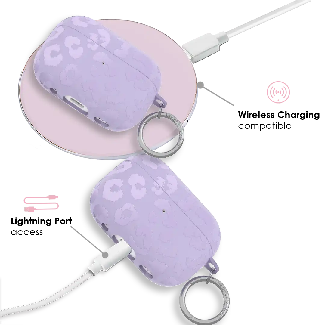 Lilac Leopard AirPod Case
