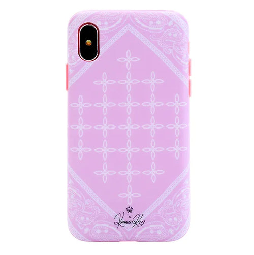 Pink Bandana iPhone Case by Kendall Vertes