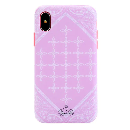 Pink Bandana iPhone Case by Kendall Vertes
