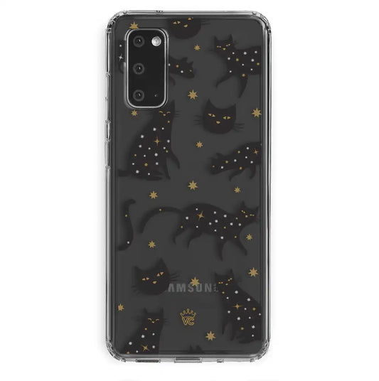 Black Cat Clear Samsung Galaxy Case