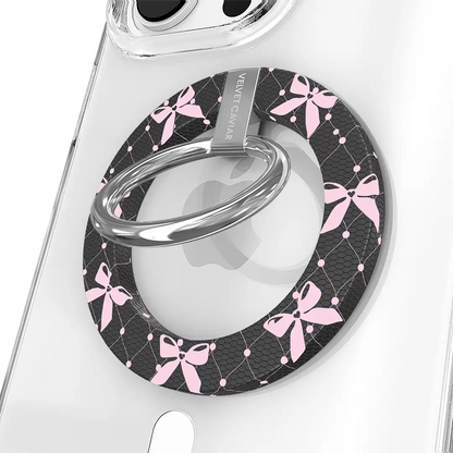 Lacy Pink Bows MagSafe Grip Ring