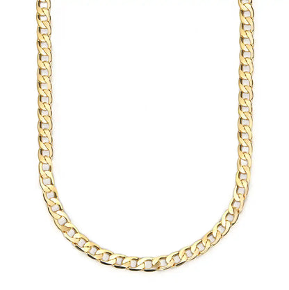 Mask Chain Necklace - 12mm Curb in Gold
