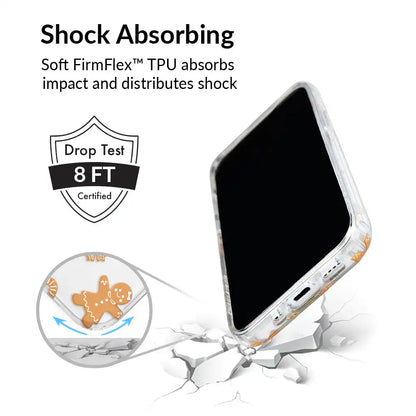Holiday Gingerbread Clear iPhone Case