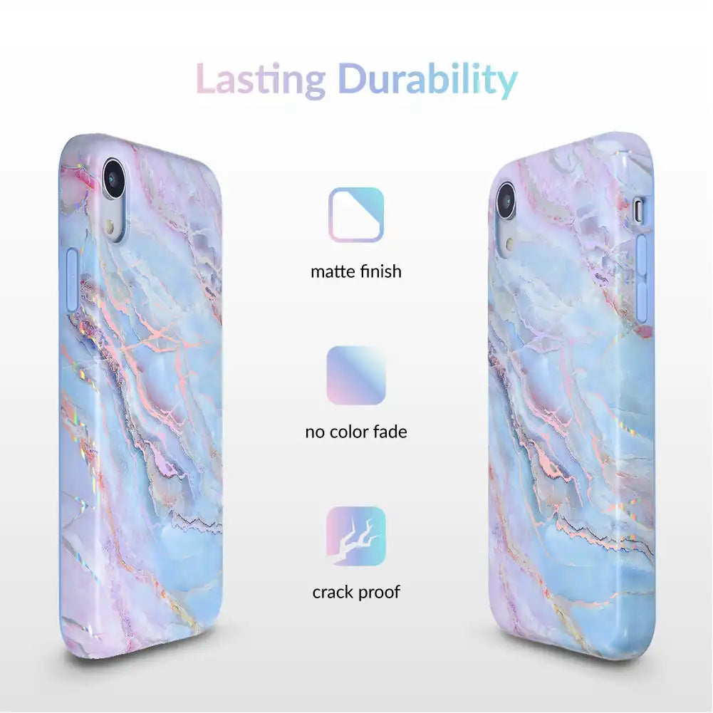 Holo Moonstone Marble iPhone Case
