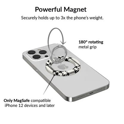 Houndstooth Sweater MagSafe Grip Ring