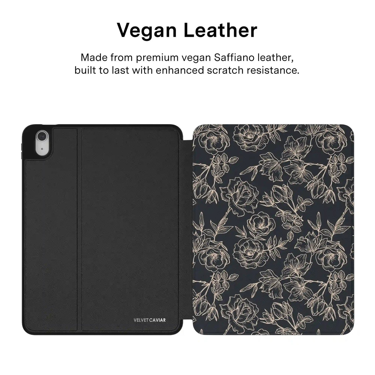 Floral Rose Gold Chrome iPad Case
