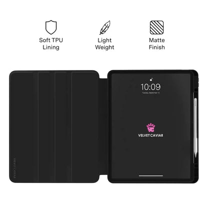 Mocha Vibe Checkered iPad Case