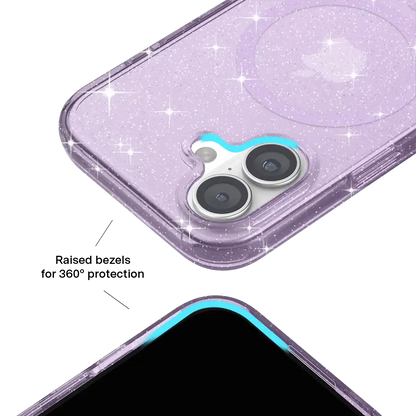 Lilac Stardust Glitter iPhone Case