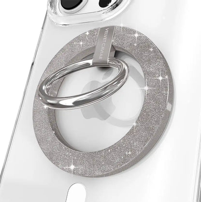 Grey Stardust Glitter MagSafe Grip Ring