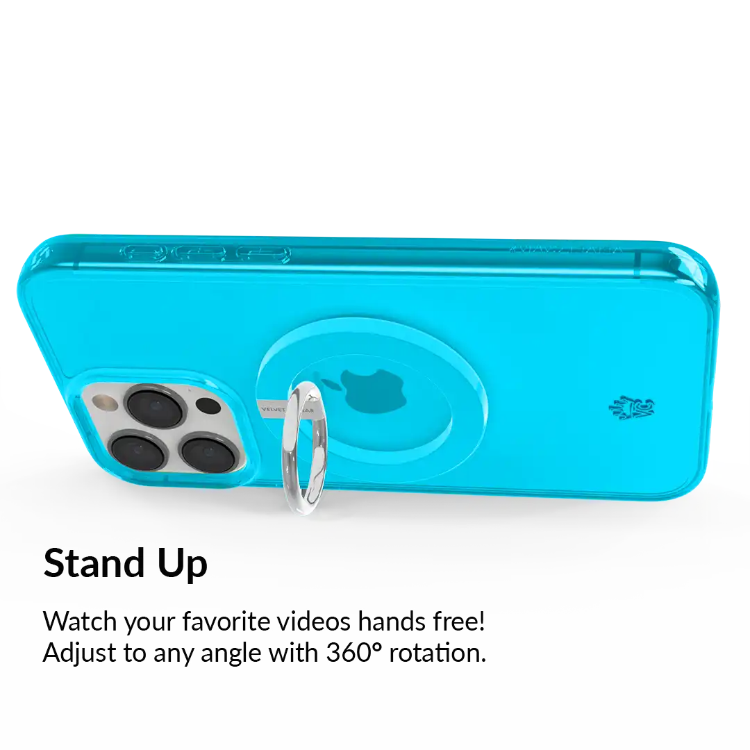 Neon Blue MagSafe Grip Ring