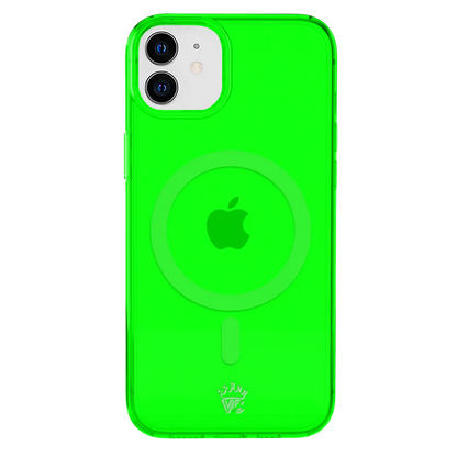 Neon Green Clear iPhone Case