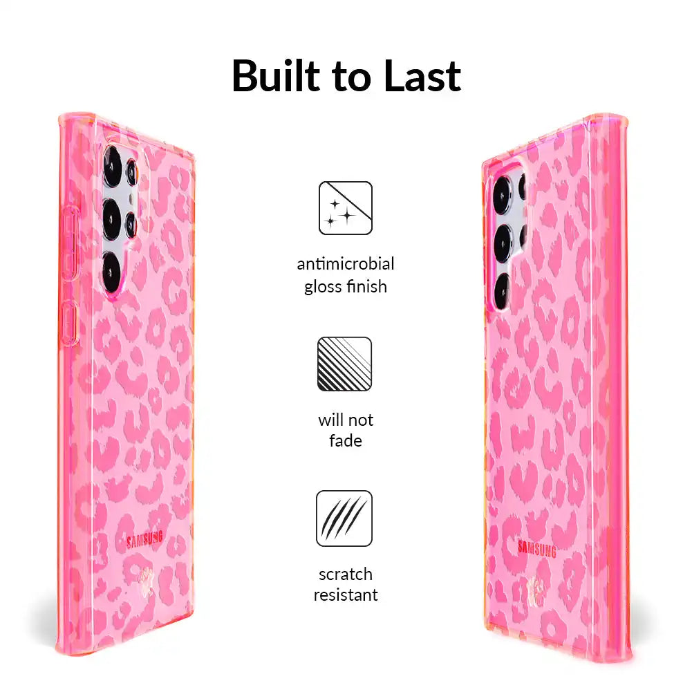 Candy Pink Leopard Samsung Case
