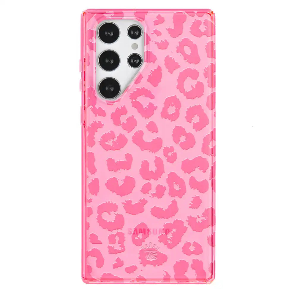 Candy Pink Leopard Samsung Case