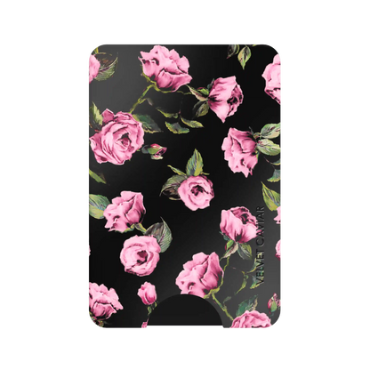 Pink Rose Floral MagSafe Wallet