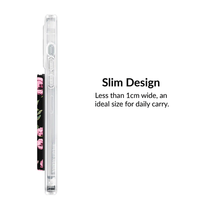 Pink Rose Floral MagSafe Wallet