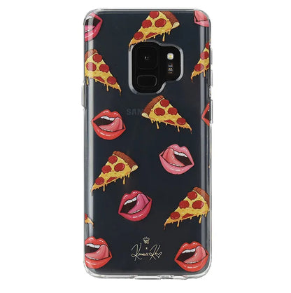Pizza Lips iPhone Case by Kendall Vertes