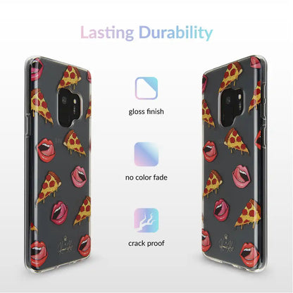 Pizza Lips iPhone Case by Kendall Vertes