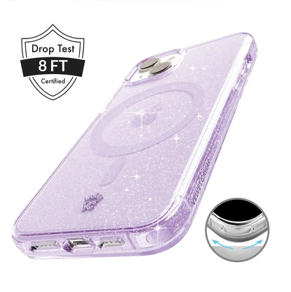 Lilac Stardust Glitter iPhone Case