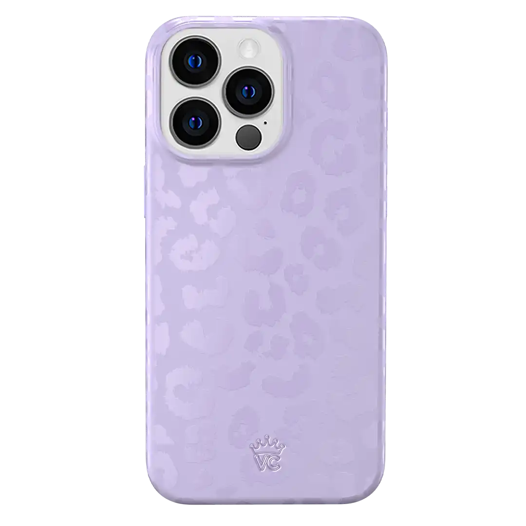 Lilac Leopard iPhone Case
