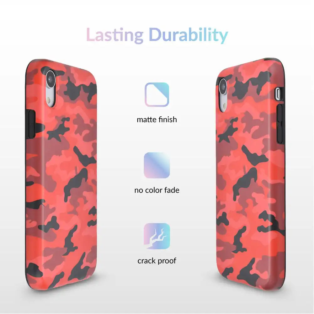 Red Camo iPhone Case