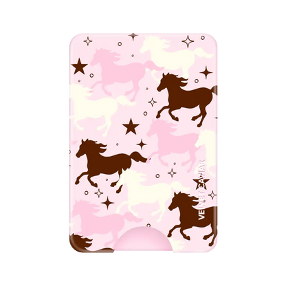 Pink Pony Glitter MagSafe Wallet