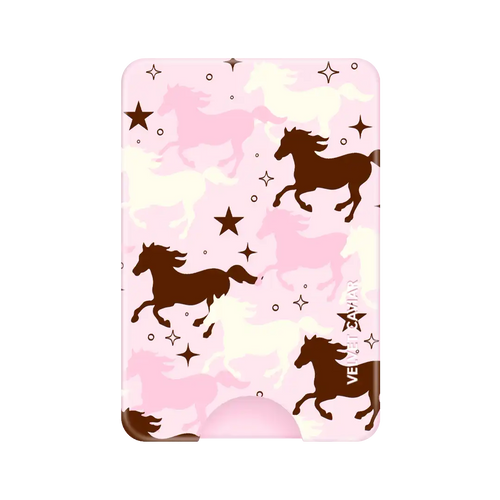 Pink Pony Glitter MagSafe Wallet