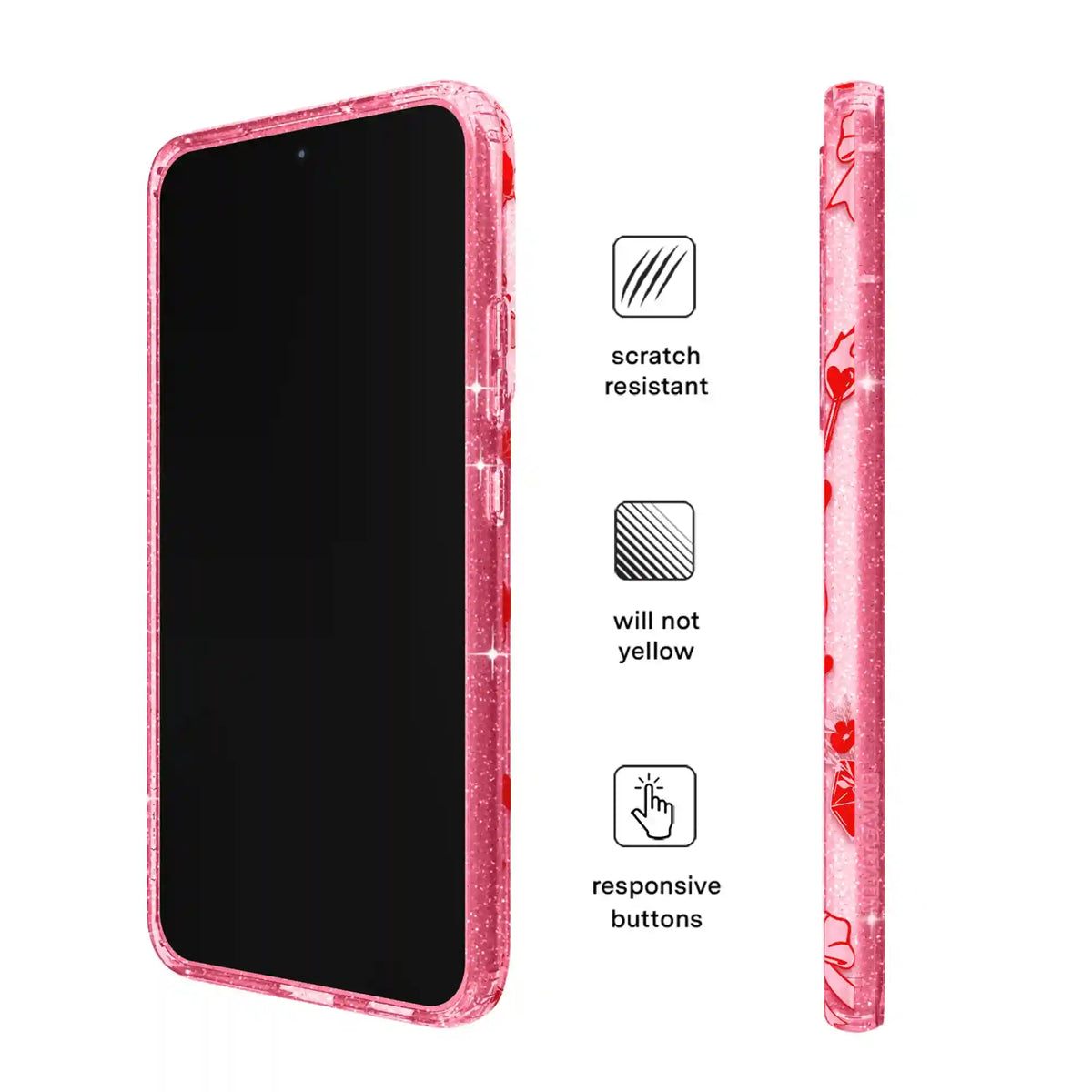 Be Mine Glitter Samsung Case