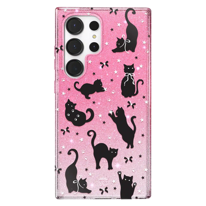 Lucky Kittens Glitter Samsung Case