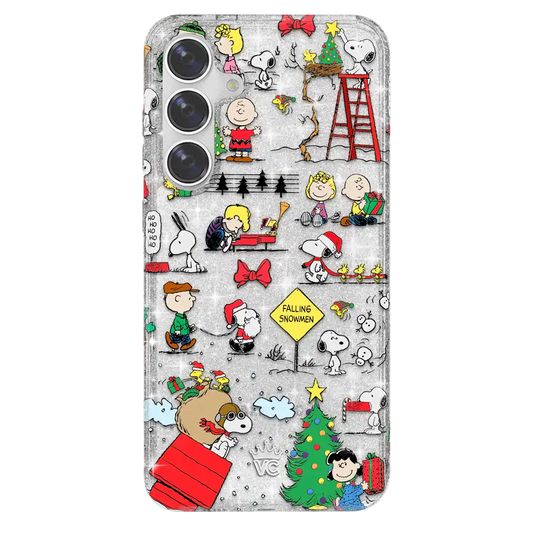 Snoopy Christmas Glitter Samsung Case