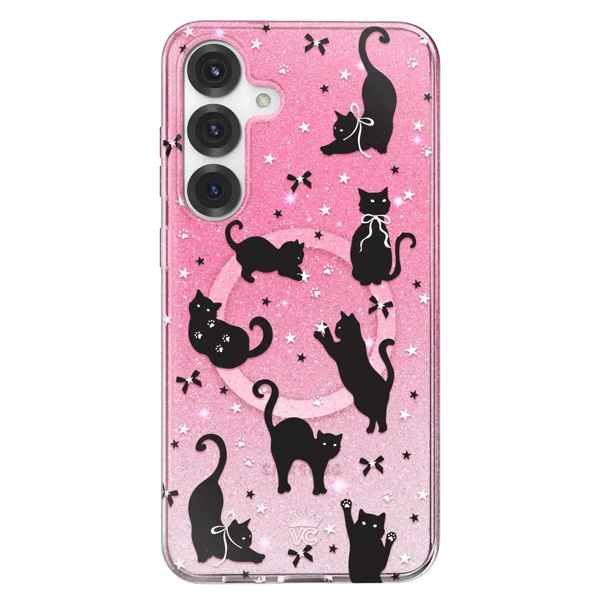 Lucky Kittens Glitter Samsung Case