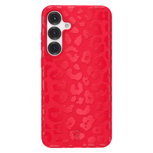 Red Hot Leopard Samsung Case
