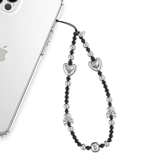 Chrome Skulls Phone Charm