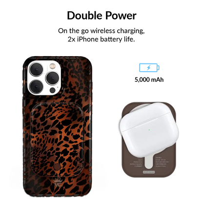 Leopard Tort Portable MagSafe Charger Power Pack