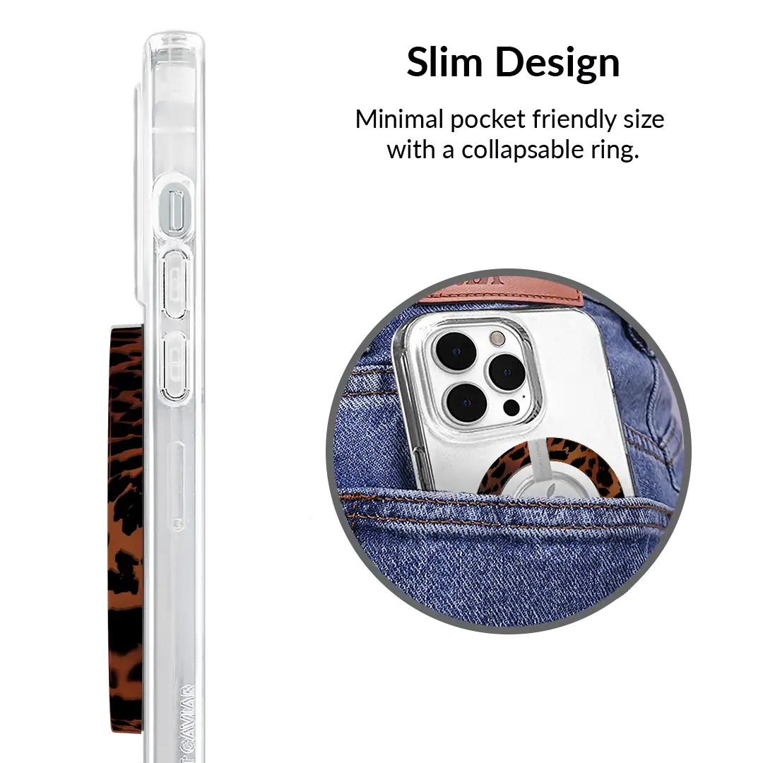 Leopard Tort MagSafe Grip Ring