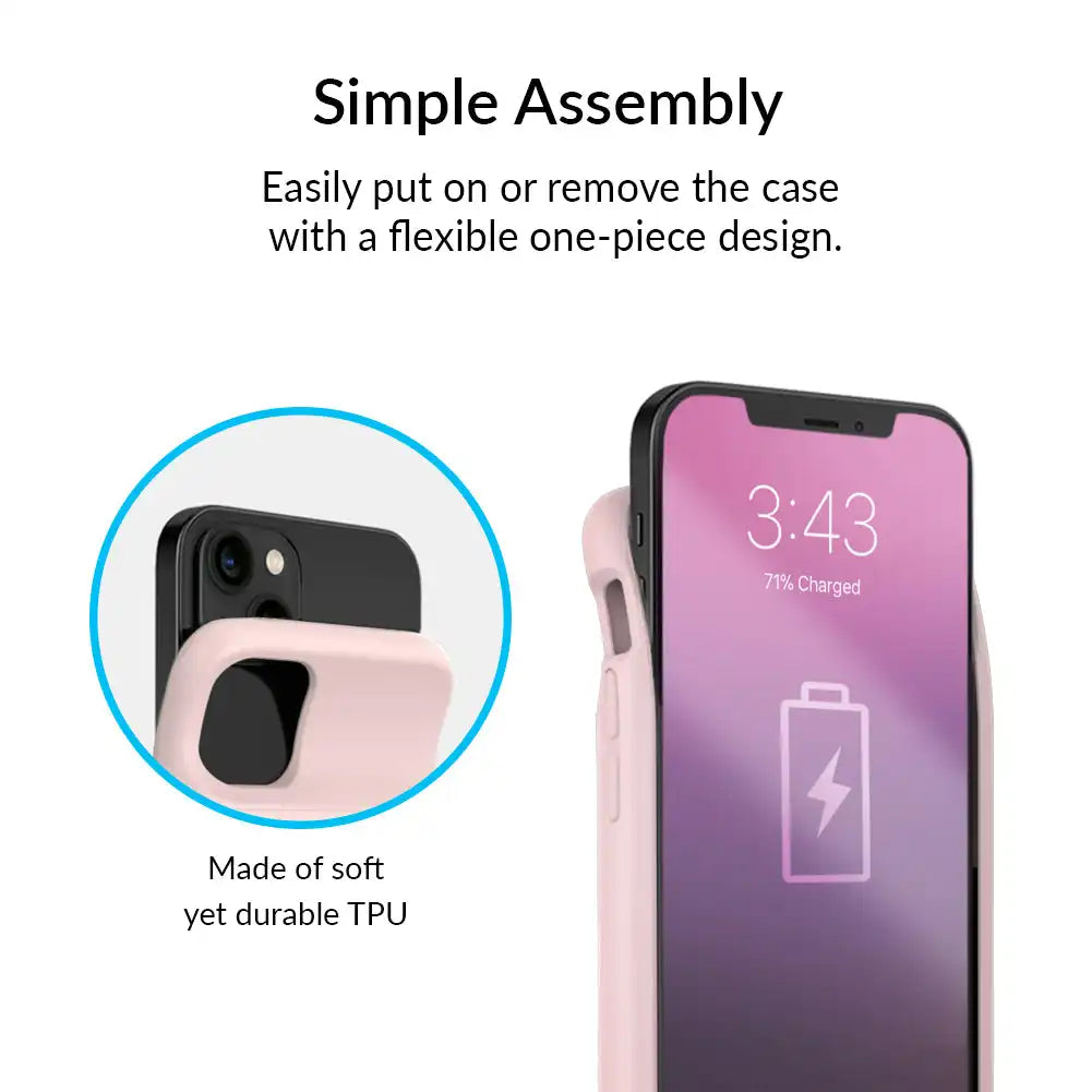 Pink Zebra iPhone Charging Case